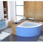 Стилна акрилна вана Laurel