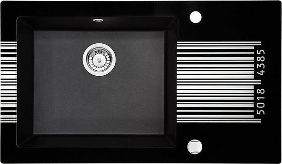 Модерен умивалник за кухня Capella Graphics 3 Metallic Graphite