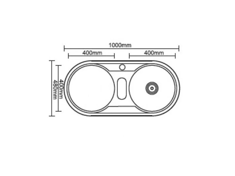 Кухненска мивка за вграждане ICK 10048AL (1)